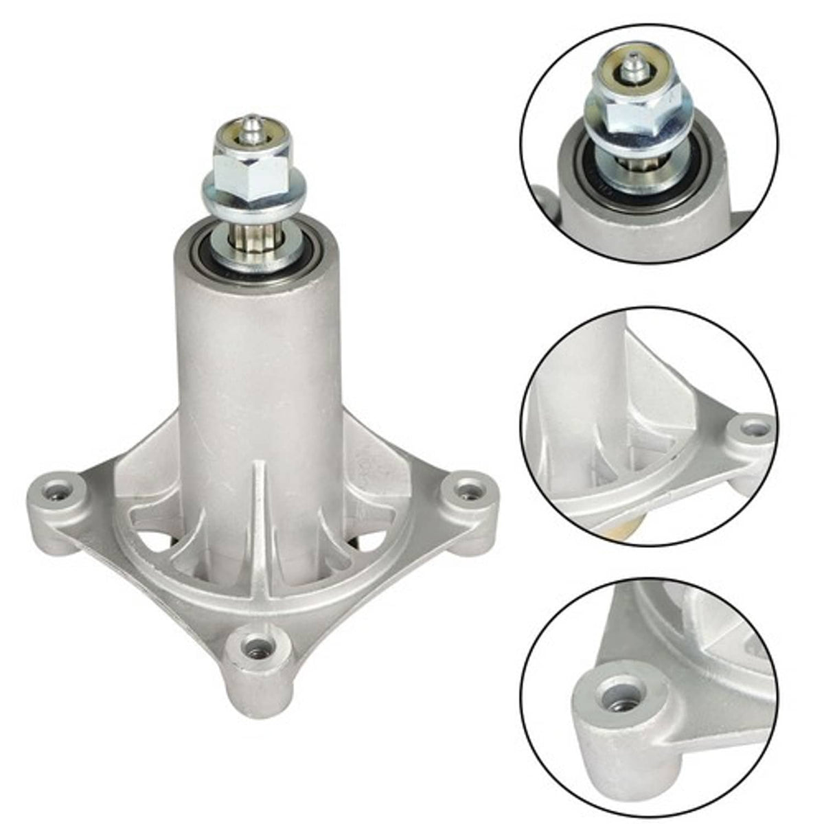 Solid Spare Fit For 38-54" Husqvarna Pro Mowers Spindle Assembly LT1597 LTH1797 2Pcs
