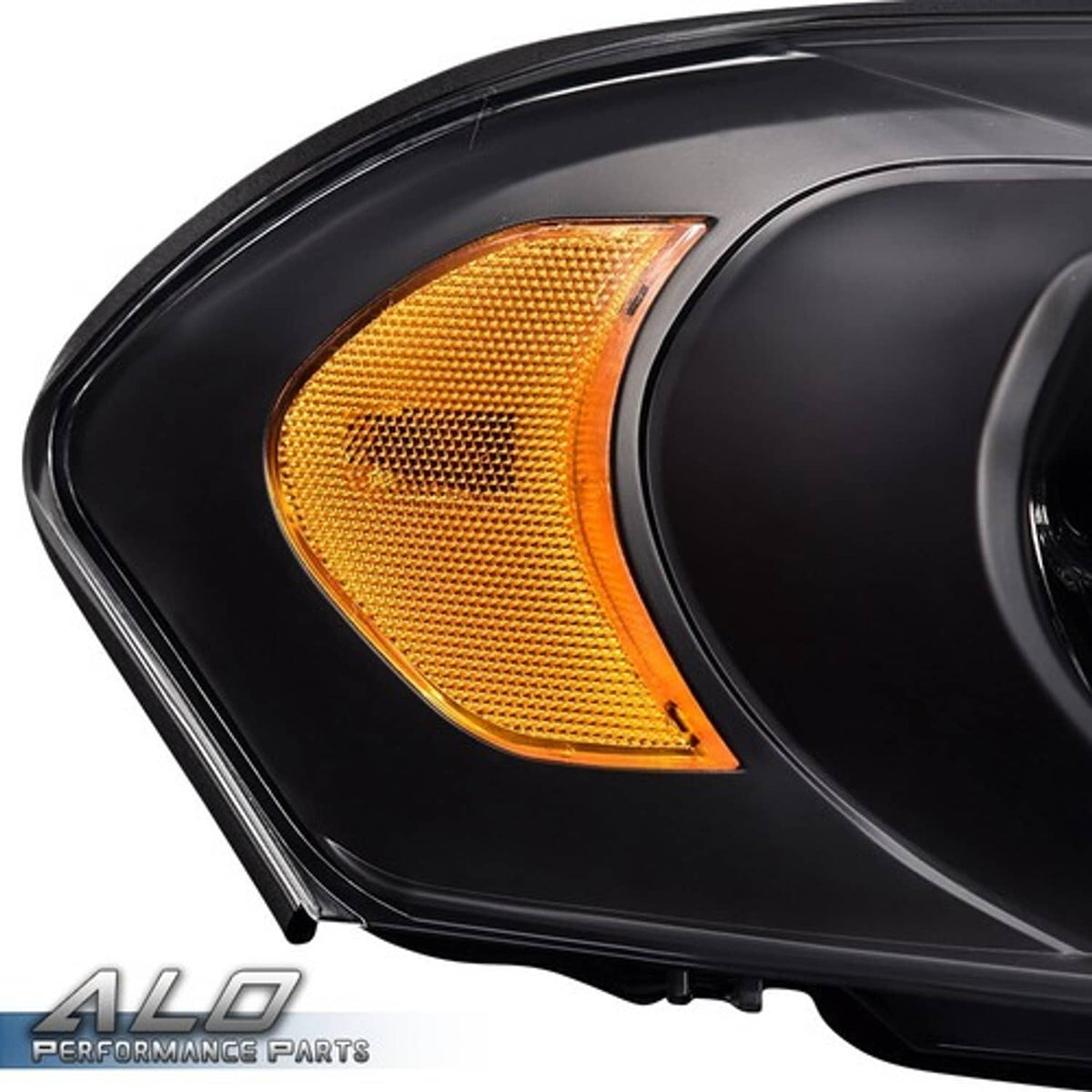 Solid Spare For 06-16 Chevy Impala Limited Black Housing Amber Corner Headlight Headlamps