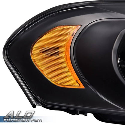 Solid Spare For 06-16 Chevy Impala Limited Black Housing Amber Corner Headlight Headlamps