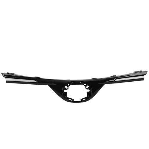 Solid Spare Fit For 2016-2018 Toyota RAV4 Front Bumper Upper Hood Grille w/ Chrome Trim