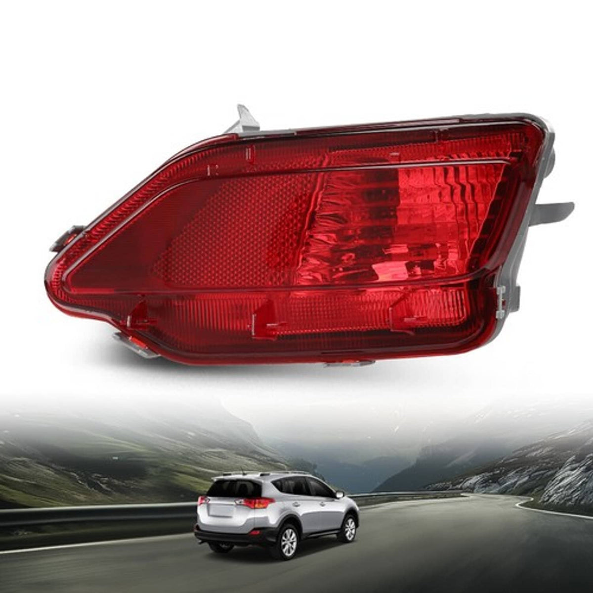 Solid Spare Rear Bumper Light Lamp Reflector Right Side Fit For Toyota RAV4 2013 2014 2015