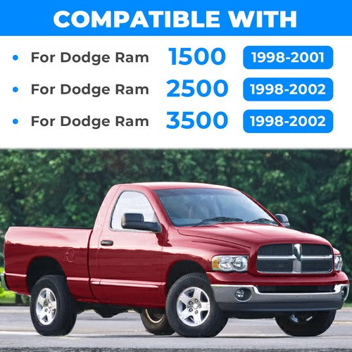Solid Spare For 1998-02 Dodge Ram 1500/2500/3500 Pickup Dash Bezel&Dashboard Cover Overlay