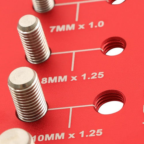 Solid Spare 14 Metric and 14 Standard New 28 Bolt and Nut Identifier Gauges Thread Checker