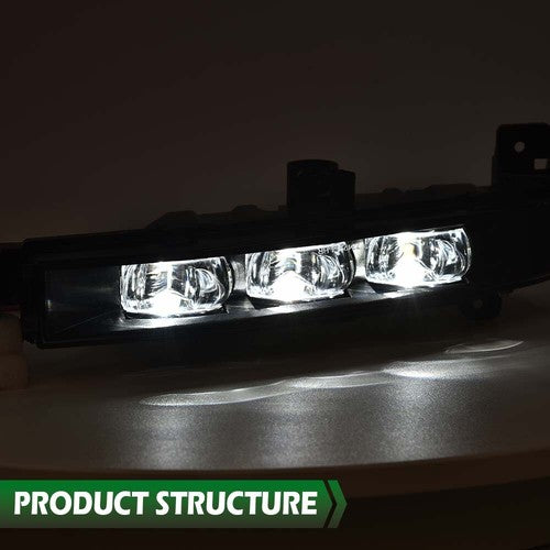 Solid Spare Fit For 16-2019 BMW G11 G12 740i 750i Front Bumper LED Fog Lights Driving Lamps