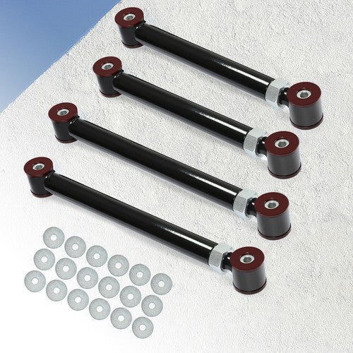 Solid Spare For Dodge Ram 94-09 4X4 Upgraded Adjustable Front Upper Lower Control Arms 0-6"