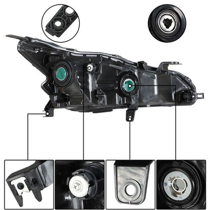 Solid Spare Headlight Assembly Set Halogen Left Driver Side Fit For Nissan Altima 2019 2020