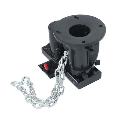 Solid Spare Steel C5G X 12''-16 Fifth Wheel to Gooseneck Adapter W/ 7-1/2" For Rv Trailer