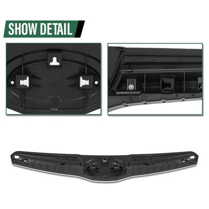 Solid Spare Fit For 14-16 Subaru Forester Front Bumper Upper Grille Trim Grill Black Chrome