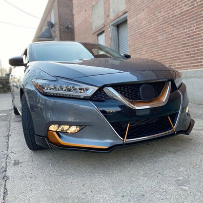 Solid Spare Front Bumper Lip Spoiler Splitter For Nissan Maxima Sedan 4-Door 2016 2017 2018
