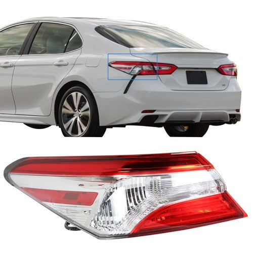 Solid Spare Rear Tail Light Outer Lamp Driver/LH Side For Toyota Camry SE LE 2018 2019 2020