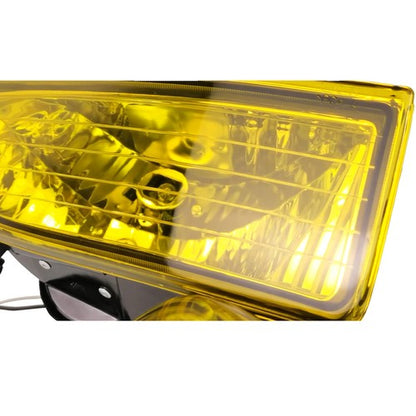 For 1997-2001 Honda Prelude Yellow Lens Bumper Fog Lights Driving Lamps w/wiring