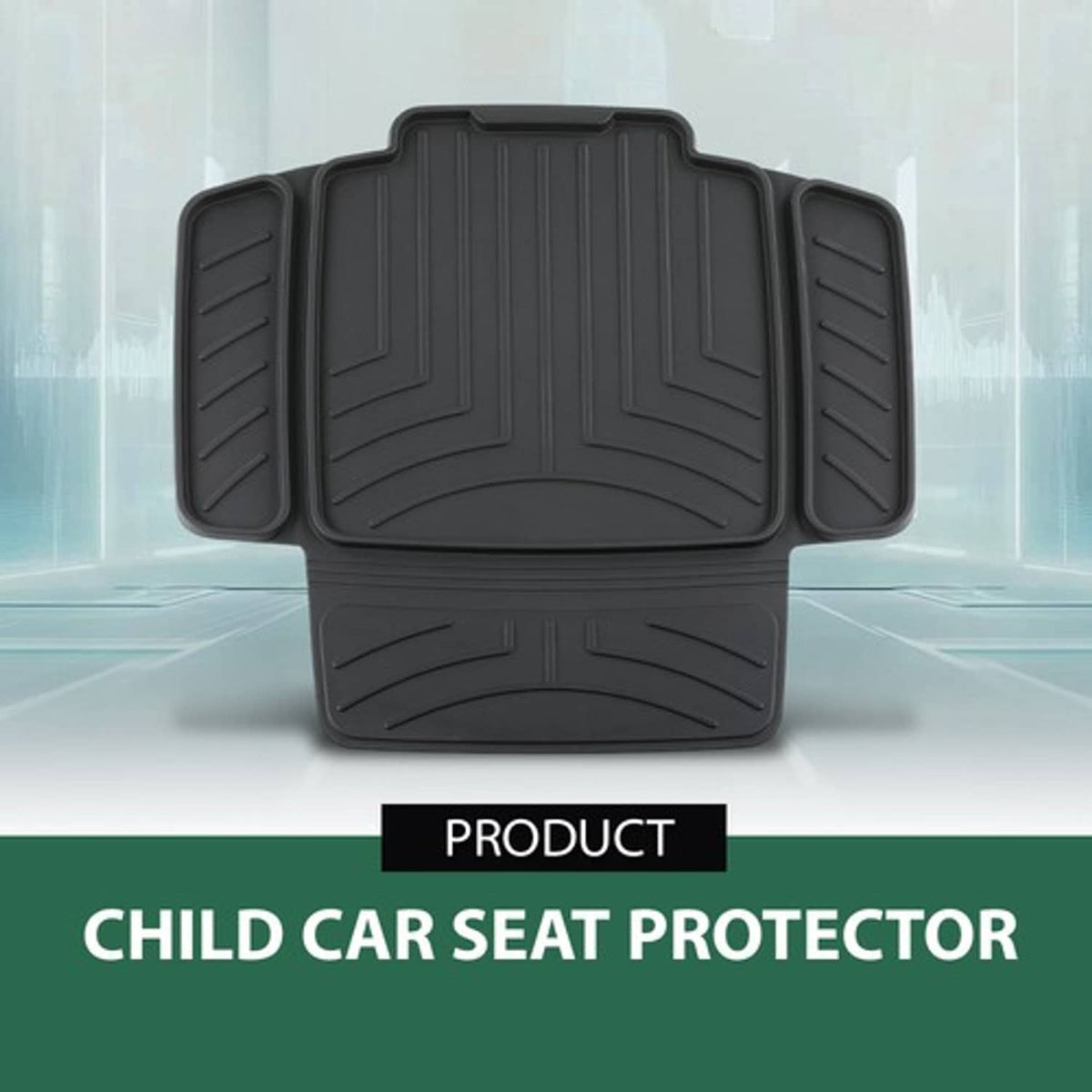 Solid Spare TPE Car Seat Protector | Waterproof, Anti-Slip for Baby & Child Seats Black