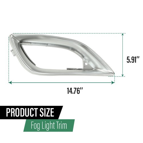 Solid Spare Fit For 06-10 Mercedes-Benz R Class Front Bumper Fog Light Trim Left+Right