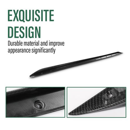 Solid Spare Fit For 2019-2023 BMW 3 Series G20 330i M Sport Side Skirts Body Kit Carbon Look