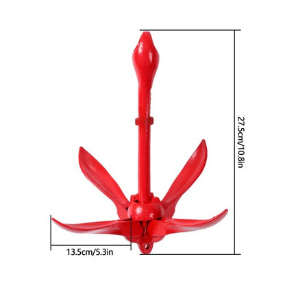 Solid Spare Marine Kayak Anchor Kit 3.3 lb Folding Grapnel Anchor Kit Boat Anchor 2 Pack