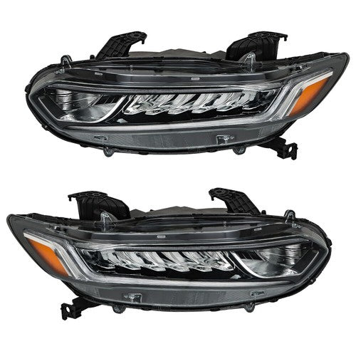 Solid Spare Left&Right Side Headlights W/LED DRL For Honda Accord 2018-2019 20 Halogen Clear