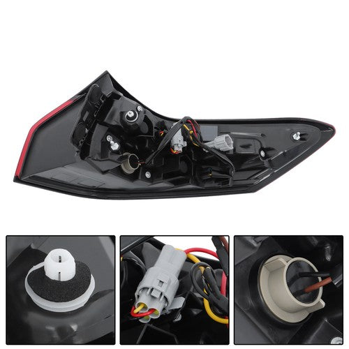 Solid Spare For Nissan Rogue 2021-2023 Single LH Side Tail Light Replacement LED Clear Lens