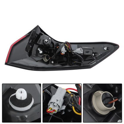 Solid Spare For Nissan Rogue 2021-2023 Single LH Side Tail Light Replacement LED Clear Lens