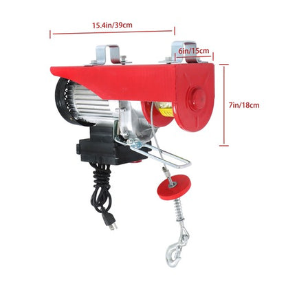 Solid Spare 1320lbs Mini Electric Hoist PA600 & Wireless Remote Control 110V Height 20-40ft