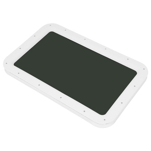 Solid Spare 15" x24" White RV Window Entry Door Tinted Glass For Universal RV Trailer Camper