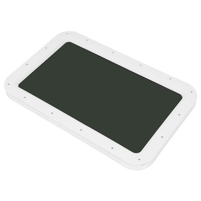 Solid Spare 15" x24" White RV Window Entry Door Tinted Glass For Universal RV Trailer Camper