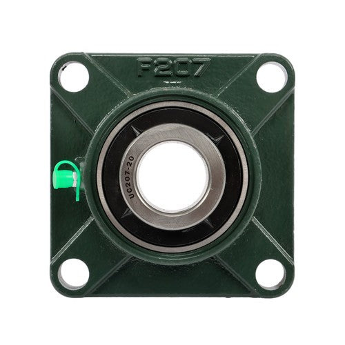 Solid Spare 2 × UCF207-20 1-1/4" Bore Pillow Block Flange Bearing 4 Bolt Solid Base