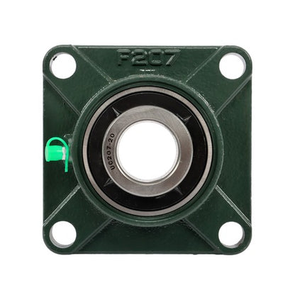 Solid Spare 2 × UCF207-20 1-1/4" Bore Pillow Block Flange Bearing 4 Bolt Solid Base