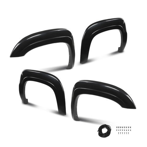Solid Spare [4pcs] Fit For 2007-2013 Chevrolet Chevy Avalanche Wheel Fender Flares