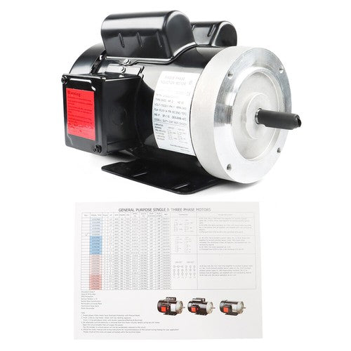 Solid Spare 2HP 115/230V General Purpose Motor 3450RPM Electric Motor 56C Single Phase New