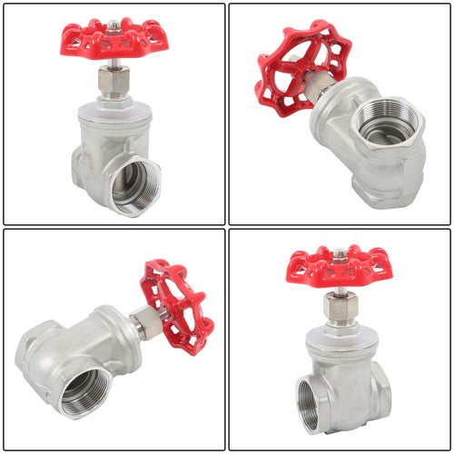 Solid Spare Heavy Duty Stainless Steel Gate Valve DN40 1-1/2" NPT