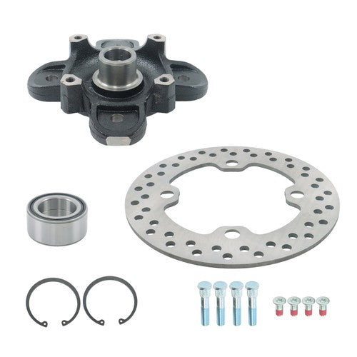 Solid Spare Front Wheel Hub Bearing Studs Brake Rotor For Polaris Ranger 570 900 1000 13-19