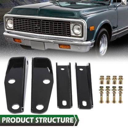 Solid Spare Fit For 63-72 Chevy 66 C10 C20 GMC Pickup Lowered Truck Rear Shock Relocation