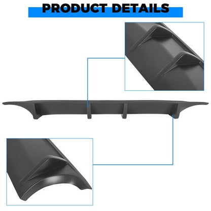 Solid Spare For Nissan Maxima 09-2015 7th Gen 4Door Rear Lower Bumper Lip Diffuser Splitter