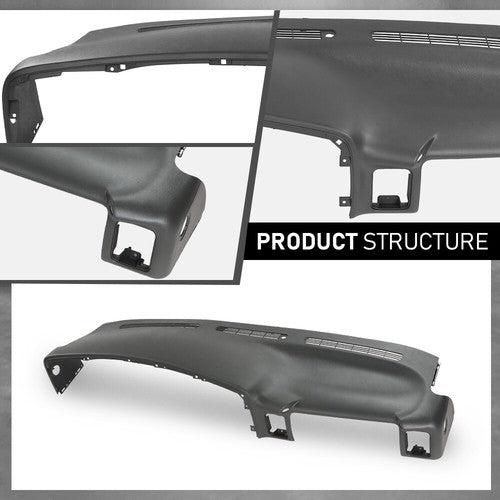 Solid Spare Dash Pad Dash Cap Panel Dashboard Fit For 99-06 Chevy Silverado GMC Sierra Gray