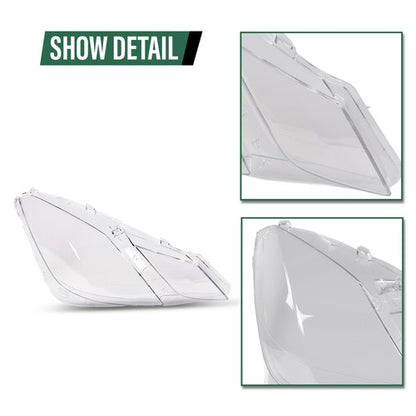 Solid Spare Fit For 2010-2013 Mercedes Benz E-Class W207 C207 E350 E500 Headlight Lens Cover