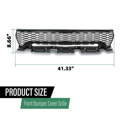 Solid Spare New Fit For 2020-2022 Dodge Charger 68422116AC Front Bumper Upper Grille Grill