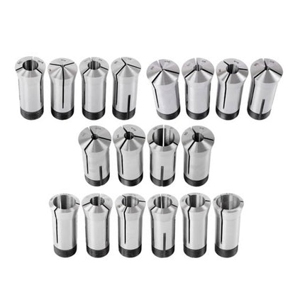 Solid Spare Precision 5C Collet Set .0006" TIR Certificate 18 Pcs 1/16~1-1/8" × 16ths