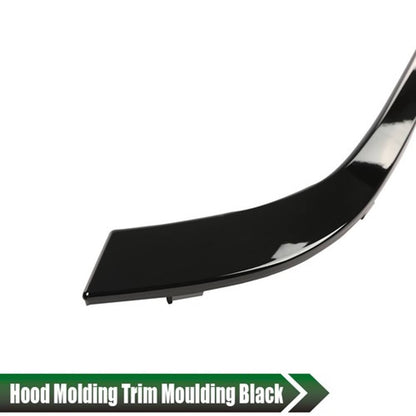 Solid Spare Fit For 2007-2015 Mini Cooper R55 R56 R58 R59 Black Grille Hood Molding Trim