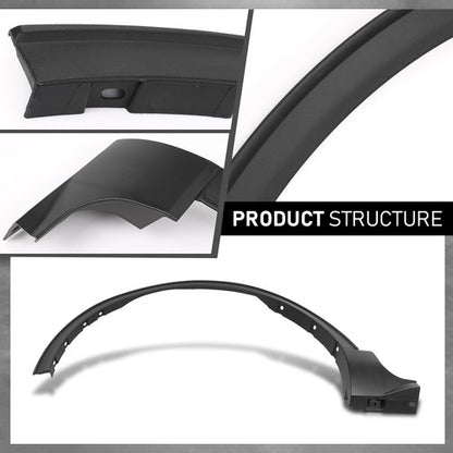 Solid Spare Front Left Side Fender Flare Wheel Arch Molding Fit For 2020-2024 Ford Escape