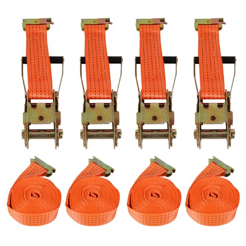 Solid Spare 4-Pack 15' E-Track Ratchet Tie Down Strap Trailer Enclosed Cargo Van NEW