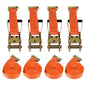 Solid Spare 4-Pack 15' E-Track Ratchet Tie Down Strap Trailer Enclosed Cargo Van NEW