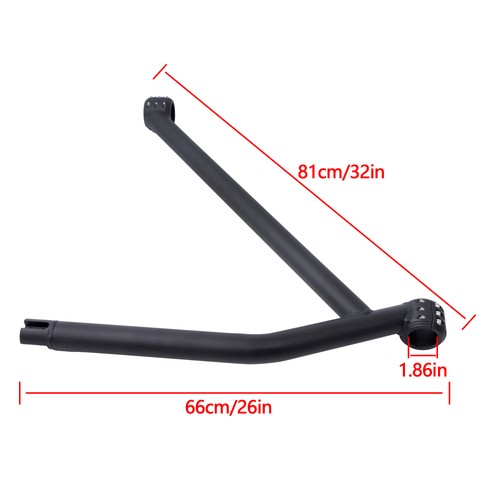 Solid Spare For Can Am Bombardier Maverick X3 New Rear Face Tripod Guard Bar Black 715004164
