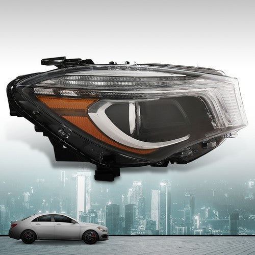 Solid Spare Xenon/HID Headlight Passenger Side Fit For 2014-2016 Mercedes-Benz CLA200 CLA250