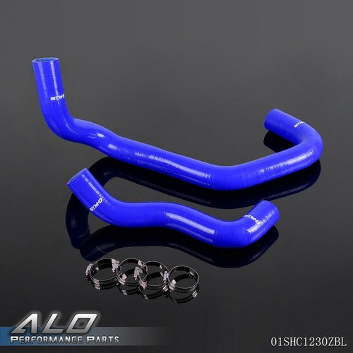 Solid Spare Fit For 01-2003 F250/F350/F450/F550 7.3L Silicone Radiator Hose+Clamps Kit Blue