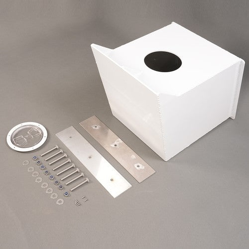 Solid Spare White 20" Outboard Single Engine Bracket For Boat Universal