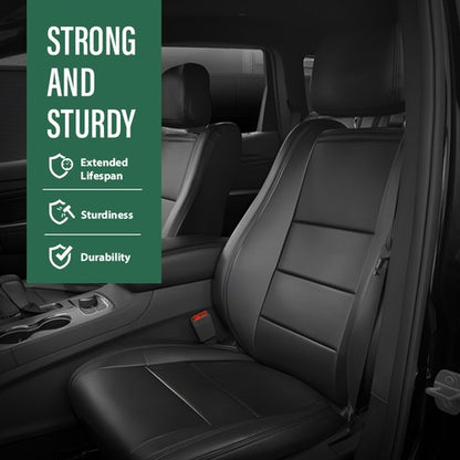 Solid Spare Fit For 2011-2019 Jeep Grand Cherokee Front & Rear Full Set Seat Covers Replace