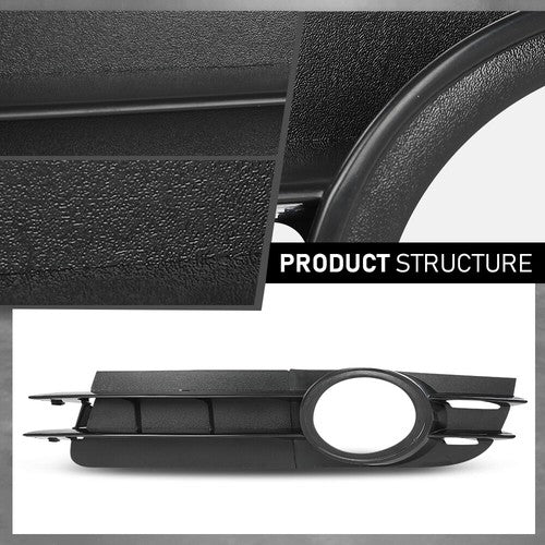 Solid Spare Fog Light Bezel Lamp Trim Fit For 06-08 Audi A6 05-08 A6 Quattro Sedan LH RH
