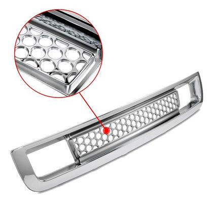 Solid Spare FOR 07-13 GMC SIERRA 1500 DENALI PICKUP BOTTOM LOWER BUMPER MESH GRILLE CHROME