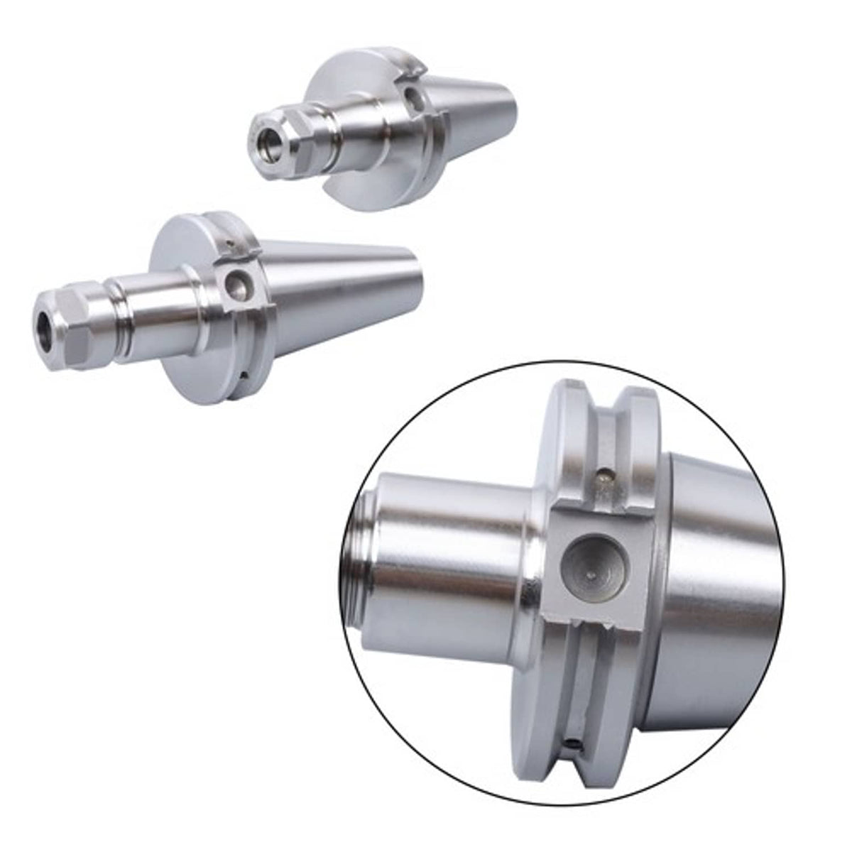 Solid Spare TOTAL 4 Pcs Tool Holder CAT40-ER16 short & long 0.0001 Runout Collet Chucks New