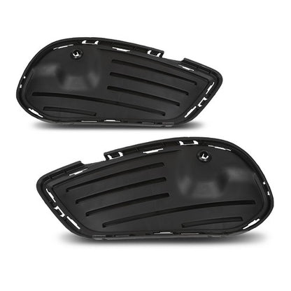 Solid Spare Front Bumper Insert Fog Light Cover Fit For 2015-2018 Mercedes Benz C-Class